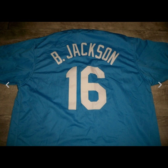 Vintage Bo Jackson Kansas City Royals Baseball Stitched Jersey Uniform Sz XLarge - Picture 4 of 11